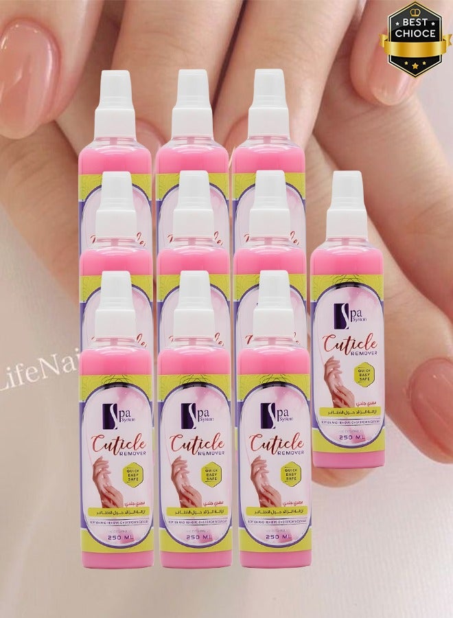 Spa System 10 Pieces Cuticle Remover Quick Easy And Safe 250ml - Image 1