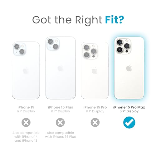 Speck iPhone 15 Pro Max Case ClickLock NoSlip Interlock Built for MagSafe Drop Protection Grip Scratch Resistant Soft Touch 67 Inch Phone Case Presidio2 Grip BlackSlate GreyWhite - Image 3