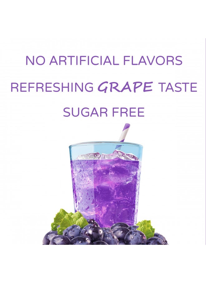 Crystal Light - Crystal Light Grape Naturally Flavored Powdered Drink Mix with Caffeine, 10 ct. On-the-Go-Packets - Image 1