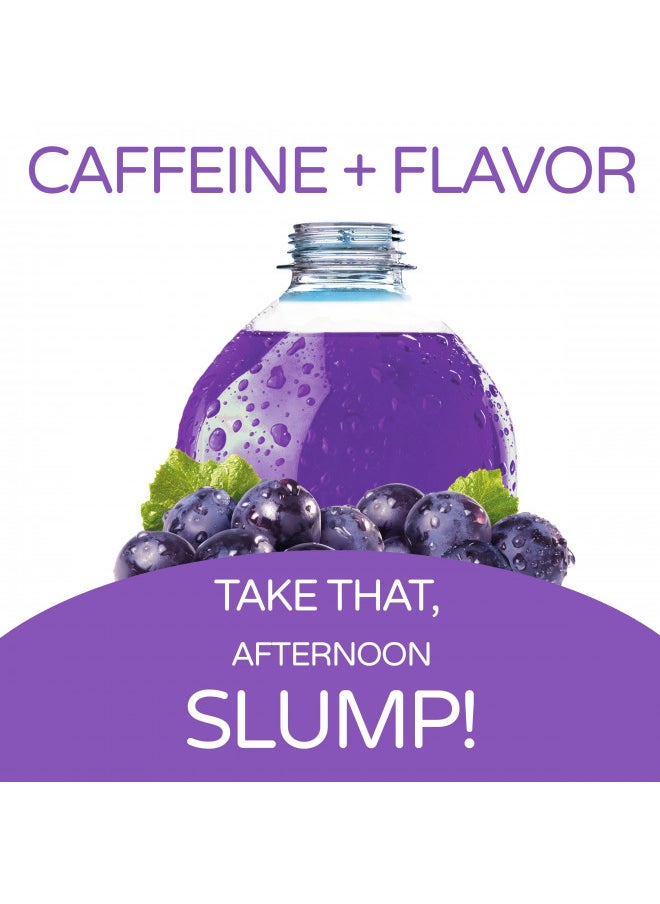 Crystal Light - Crystal Light Grape Naturally Flavored Powdered Drink Mix with Caffeine, 10 ct. On-the-Go-Packets - Image 1