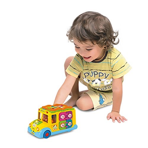 Kiditos Baby Intellectual School Bus Activity Toy Vehicle with Music, Sounds, and Lights for Toddlers (Multicolor) - Image 2