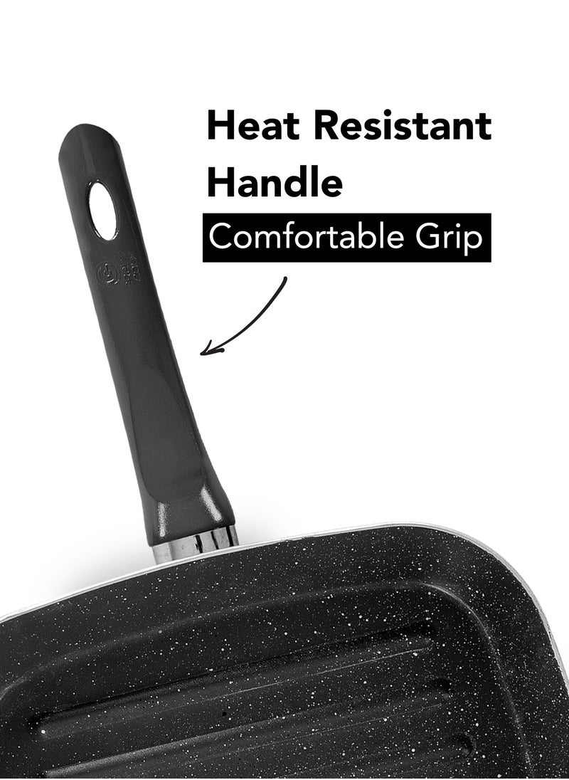 Grandi - Marble Grill black 28cm -Bakelite Handle - Image 1