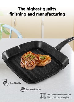 Grandi Marble Grill black 28cm -Bakelite Handle  - Image 2