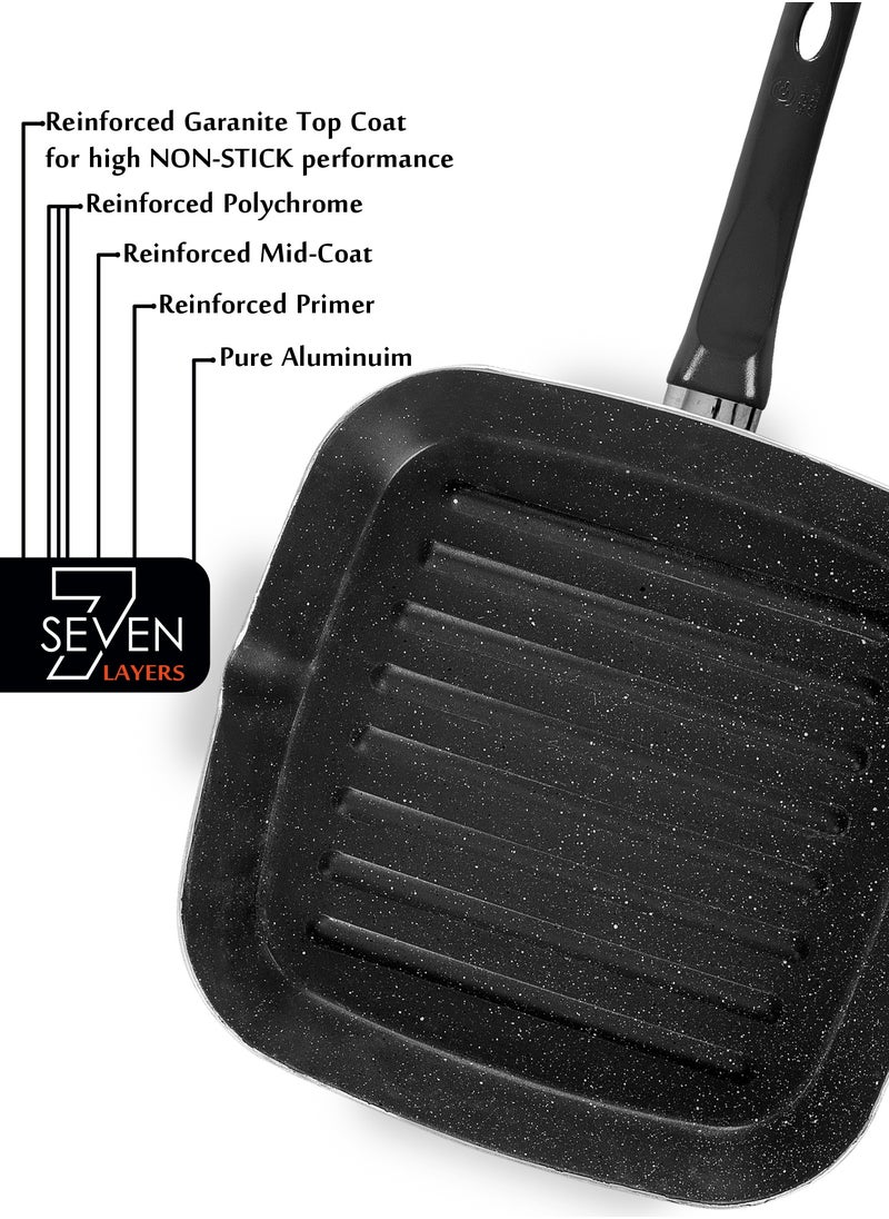 Grandi - Marble Grill black 28cm -Bakelite Handle - Image 1