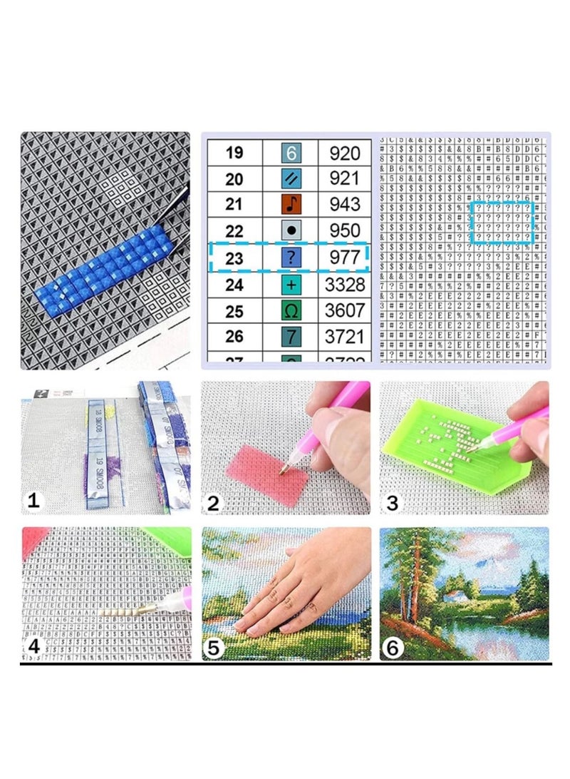 STRATEG DIY 5D Round Diamond Painting Craft Kits Multicolor - Image 5