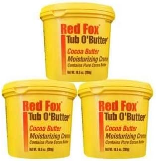 Red Fox 3 x RED FOX PURE COCOA BUTTER MOISTURISING CRME 105 Oz