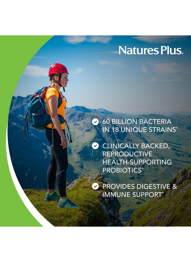 ناتشرز بلاس NaturesPlus GI Natural Probiotic Women - 30 كبسولة - دعم الجهاز الهضمي والمناعي، صحة المسالك البولية - تحتوي على التوت البري - خالية من الجلوتين - 30 وجبة  - Image 3