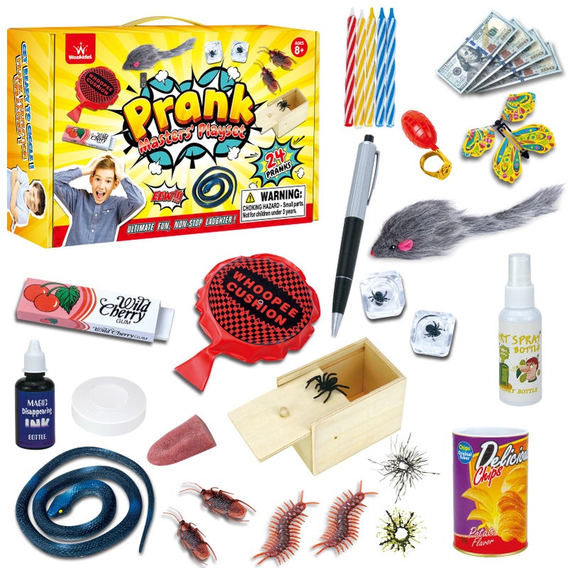 wookidel Prank Stuff - 35 Pranks for Kids & Adults, April Fools, Halloween, Christmas & Birthdays - Image 1