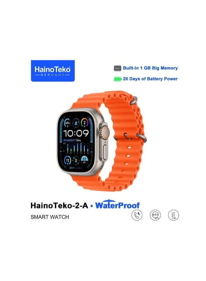 Haino Teko 2 A Smartwatch With Waterproof Full Screen AMOLED Display 20 Days Battery Life and 3 Pair Straps Designed For Ladies and Gents - Image 3