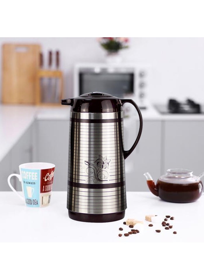 BLACKSTONE Vacuum Flask Insulated Stainless Steel Thermal Leak Proof Vacuum Coffee Carafe 1.9Ltr  - Image 2