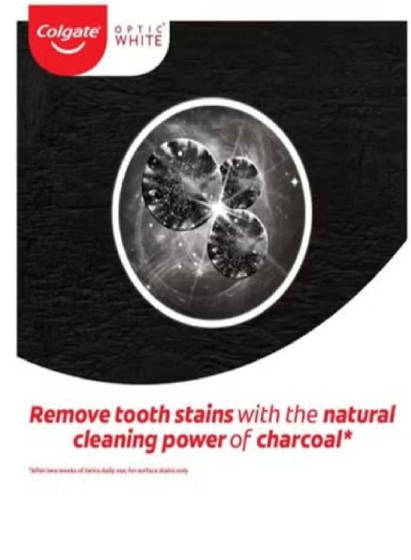Colgate Optic White Charcoal Whitening Toothpaste 75Ml - Image 2