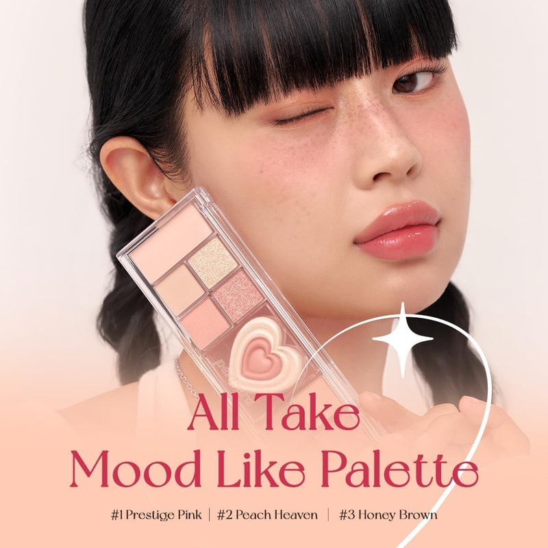 Peripera ALL TAKE MOOD LIKE PALETTE 02 PEACH HEAVEN PERITAGE - Image 2