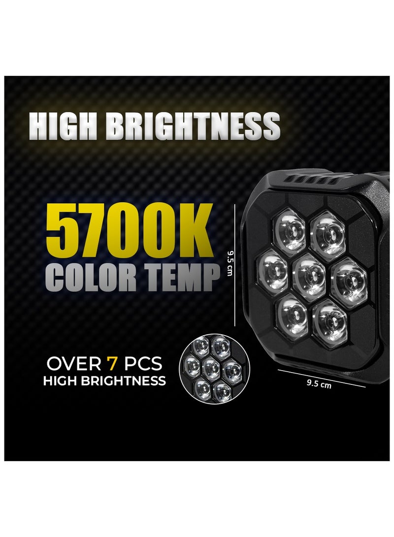 Toby's Toby’s New Launched 4" 45W LED Work Light 3150LM LED Light Bar Off Road Driving Light Mini Auxiliary Headlight 2 pieces - Image 2