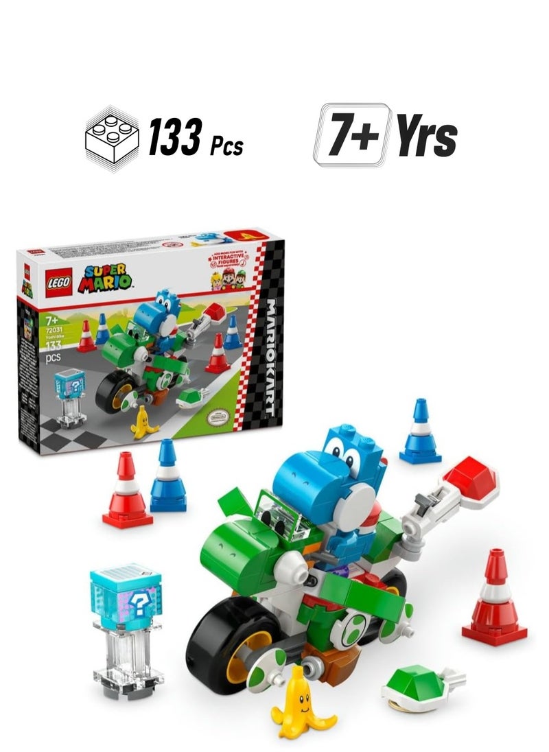 LEGO LEGO Super Mario Kart Yoshi Bike Building Toy Set 72031  - Image 1