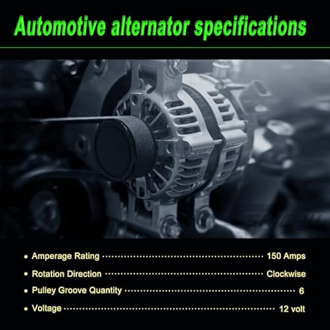 SHICHU Alternator Compatible with 2017-2023 Express Savana 2500 3500 2015-2019 Silverado Sierra 2500 3500 2016-2019 Suburban 4.3L V6 6.0L V8 Replace for 14007 84143542 22747894 23487088 - Image 5