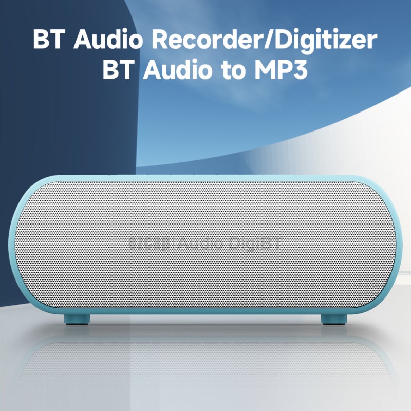 Bt Audio Recorder Blue: 1200mAh Long Endurance - One-Button Recording Bt Speaker for Audio Recording & Music Playback - Image 2