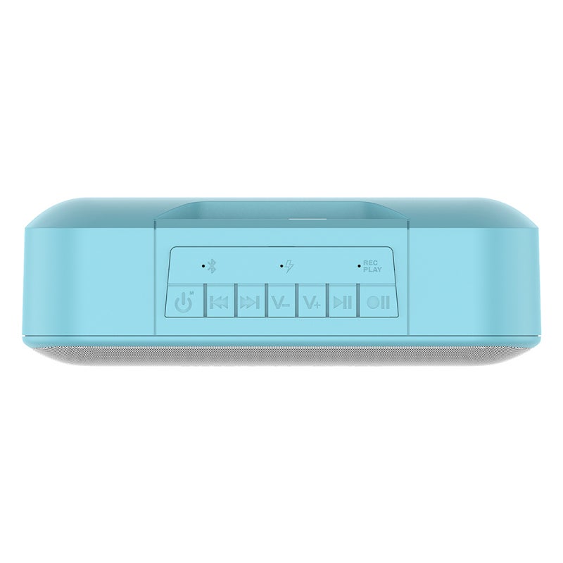 Bt Audio Recorder Blue: 1200mAh Long Endurance - One-Button Recording Bt Speaker for Audio Recording & Music Playback - Image 4