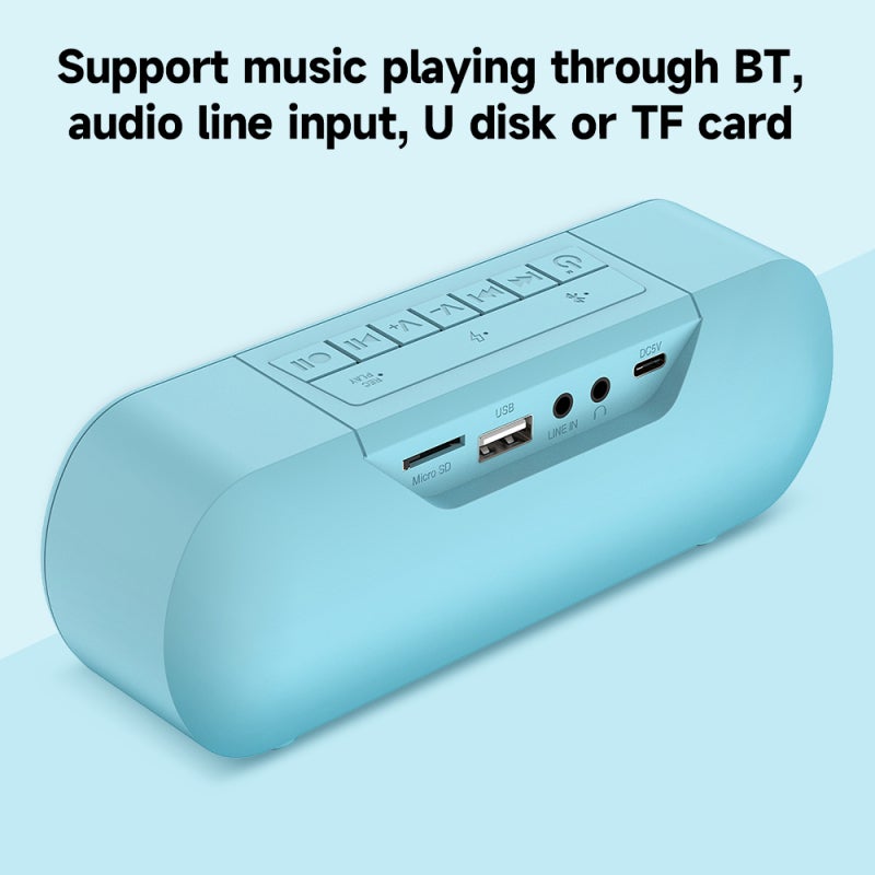 Bt Audio Recorder Blue: 1200mAh Long Endurance - One-Button Recording Bt Speaker for Audio Recording & Music Playback - Image 3