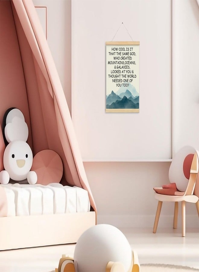 foedor Scripture Bible Verse Signs for Kids,How Cool is It That The Same God Sign,Inspirational Christian Wall Art Decor for Kids Room Classroom Playroom Nursery,Neutral Cool Wall Decor,12x16 Inch - Image 4