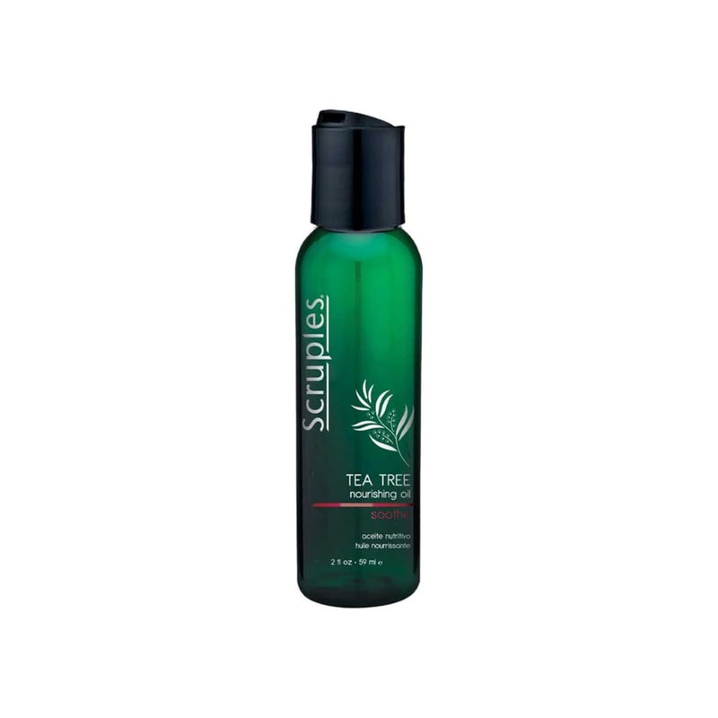Scruples Tea Tree Hair Oil - Nourishing Hair Moisturizer, Scalp Oil and Detangler - Hair Protectant Infused with Tea Tree Oil & Vitamin E - Stimulates Hair Growth (2oz)