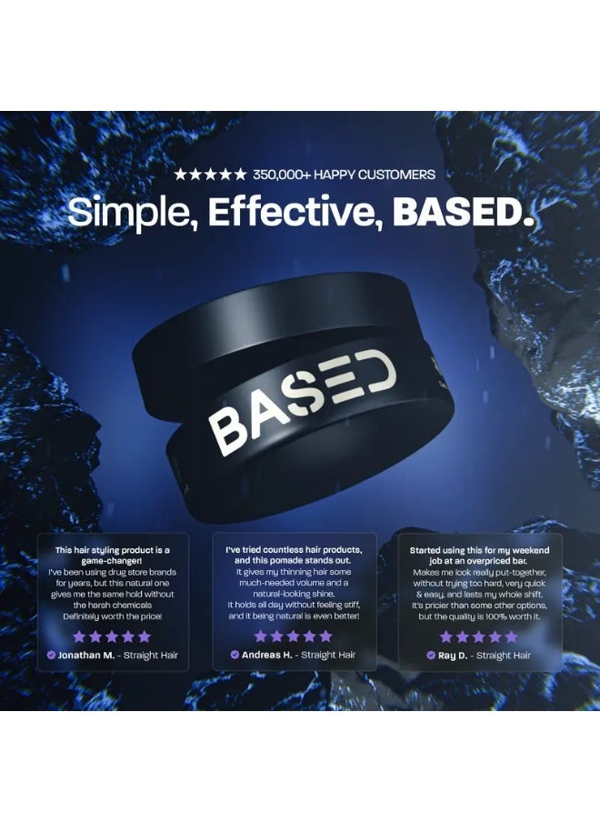 Based Fresh Scented Styling Mud, Medium Gloss, Used For Hair Styling, Matte Effect, Increased Texture 90g - Image 3