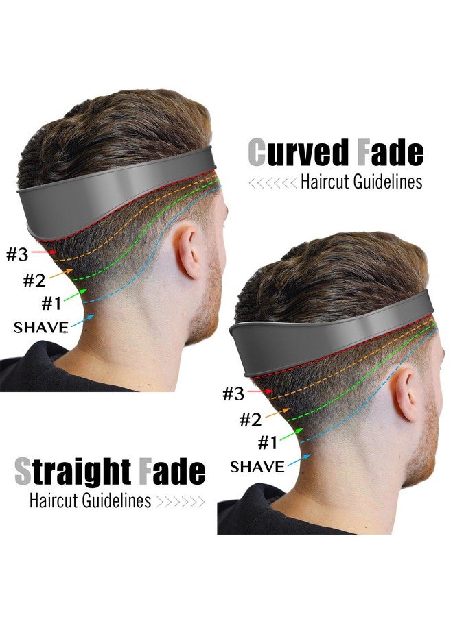 AOMGD Adjustable Hair Trimming Guide and Neckline Shaving Template,DIY Self Haircutting System, Shaving and Keeping a Clean and Straight Neck Hairline,Easy Use Tool Soft Portable (Grey) - Image 2