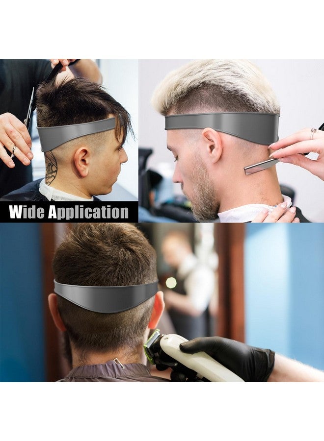AOMGD Adjustable Hair Trimming Guide and Neckline Shaving Template,DIY Self Haircutting System, Shaving and Keeping a Clean and Straight Neck Hairline,Easy Use Tool Soft Portable (Grey) - Image 5