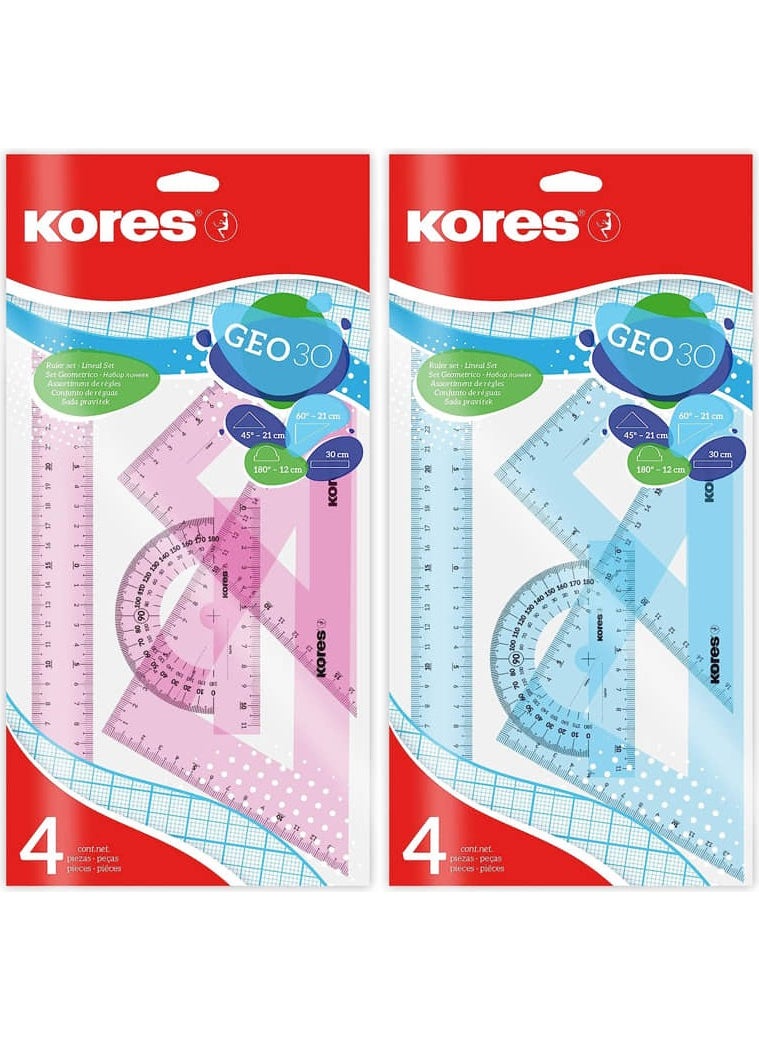 GEO30 Ruler Protractor Miter Set 4 Pieces - pzsku/Z812CF4DEFC37A6C35D50Z/45/_/1725794022/68c99247-8eed-44b6-af38-336e51cb6d54