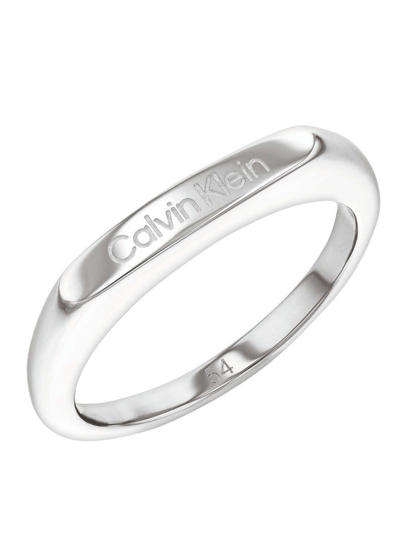 CALVIN KLEIN CALVIN KLEIN JEWELRY FACETED BAR FAMILY WOMENS RING - 35000187C 