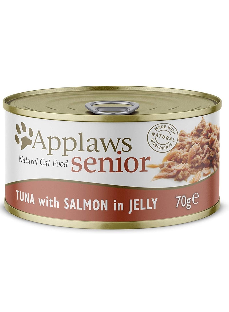 Applaws 10pcs Applaws Tuna With Salmon in Jelly Senior Cat Wet Food Tin 10X70g - Image 3