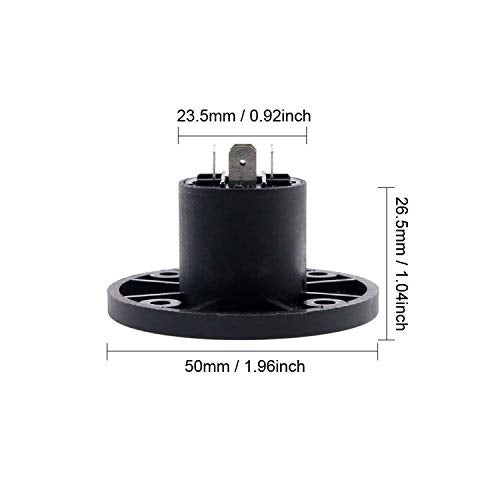 Yuyaokk 8 Pack SpeakOn Panel Mount Socket Round, 4 Pole Audio Speaker Jack Twist Lock Compatible with Speakon NL4MP, NL4MPR, NL4FC, NL4FX, NLT4X, NL4 Series, NL2FC, NL2 - Image 2