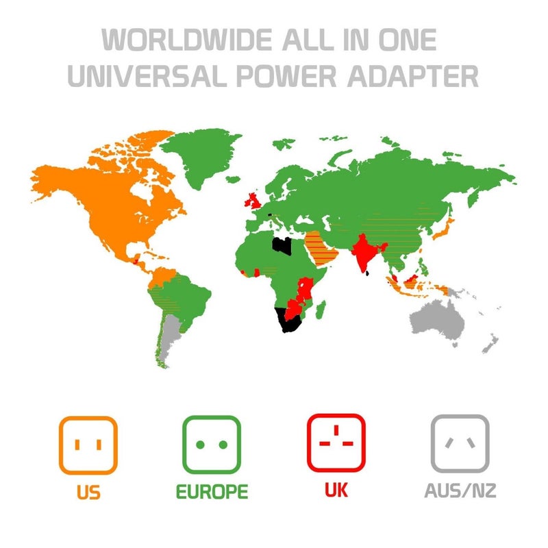 Naz Enterprise Naz Enterprise Universal Travel Adapter Plug Travel Adapter International All in One Worldwide Universal Travel Adapters Compatible with Smart Phone Laptop Mobile Camera Tablet Universal Adaptor  - Image 5