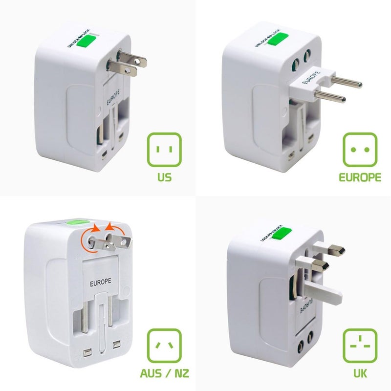 Naz Enterprise Naz Enterprise Universal Travel Adapter Plug Travel Adapter International All in One Worldwide Universal Travel Adapters Compatible with Smart Phone Laptop Mobile Camera Tablet Universal Adaptor  - Image 3