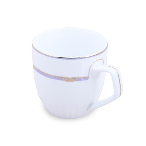 Peggy Oliver 200 ml Columbus Tea and Coffee Cup | Set of 6 | Fine Porcelain | Bone Ash Free | Multicolor | Ideal for Daily Use & Gifting - Image 5