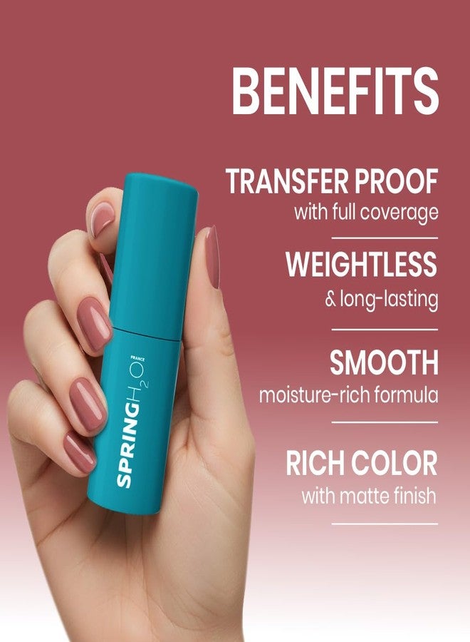 SPRING H2O Velvet Hold Matte Liquid Lipstick, Long Lasting, Waterproof, Smudgeproof, All Day Wear Lipstick (Terra Nova 02, 5 ML) - Image 3