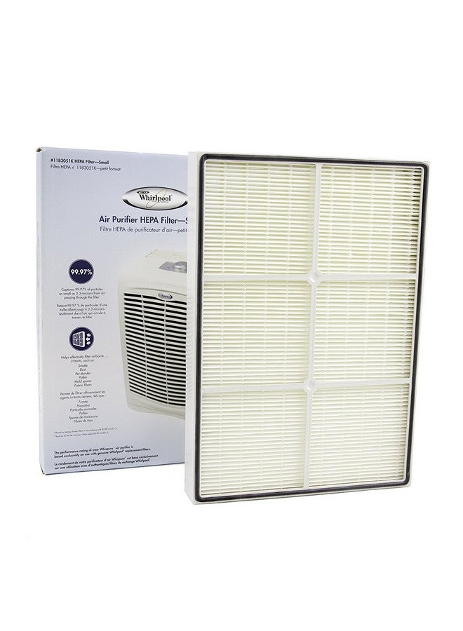 Whirlpool Whirlpool 1183051K True HEPA Filter (Small) - Design to Fit Whispure Air Purifier Model AP150 AP250, AP25030K, APR25130L, APR25530L, 10x11 inch 