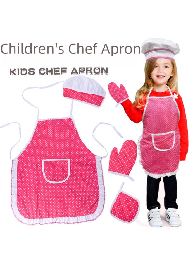 Kitchen Toys Playset Simulation Cooking Utensils Pots Pans Cutting Vegetables Toy Children's Educational Fun-Color:Chef Apron -70g - Image 2