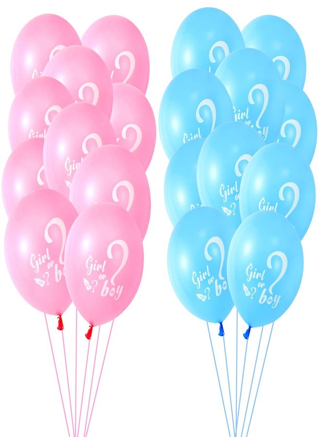 Lecpeting 30 Pcs Gender Reveal Balloons Girl or Boy Latex Balloon 12 Inches Pink Blue Party Balloon for Gender Reveal Baby Shower Themed Decorations - Image 3