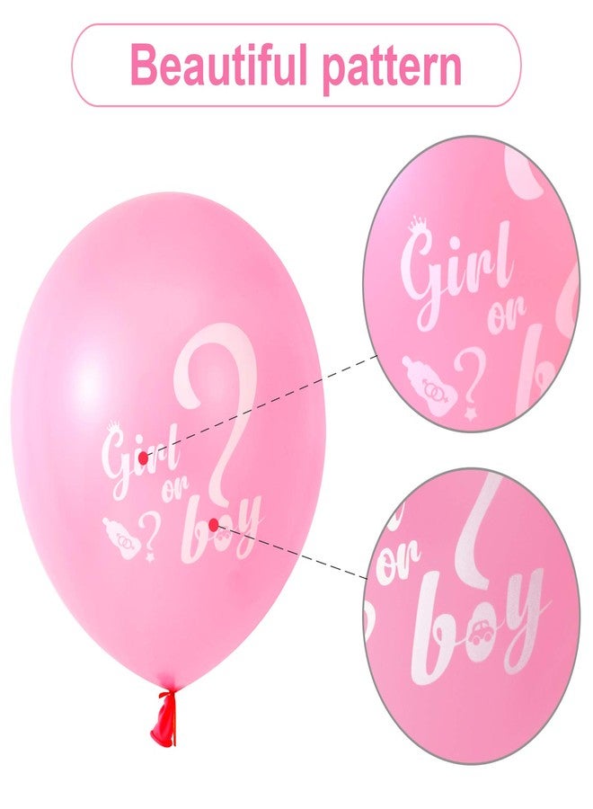 Lecpeting 30 Pcs Gender Reveal Balloons Girl or Boy Latex Balloon 12 Inches Pink Blue Party Balloon for Gender Reveal Baby Shower Themed Decorations - Image 4