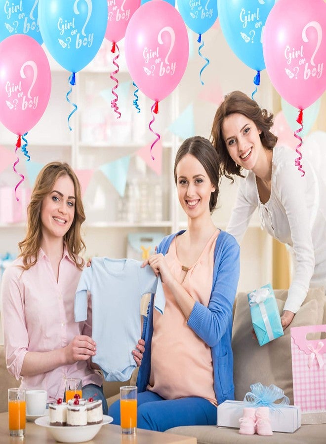 Lecpeting 30 Pcs Gender Reveal Balloons Girl or Boy Latex Balloon 12 Inches Pink Blue Party Balloon for Gender Reveal Baby Shower Themed Decorations - Image 5