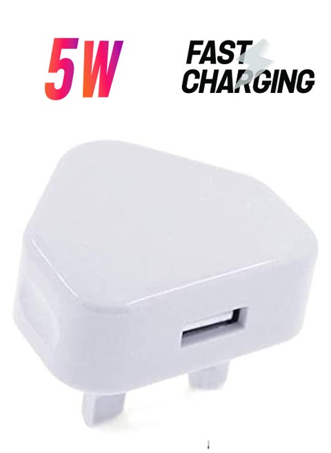 5V 1A USB Charger Cable and Plug Compatible for Apple iPhone 5S/6/6S/6 Plus/6S Plus/7/7 Plus/8/8 Plus/XS/X/XS Max/11/XR/iPod Touch 5G Power Cord