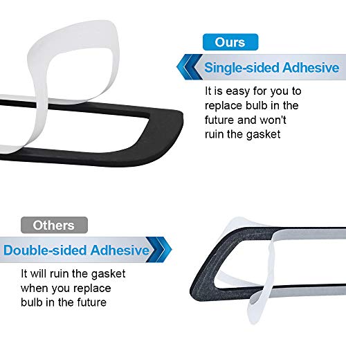 MbuyDIY 3rd Third Brake Light Gasket Seal Compatible with 2014-2018 Chevy Silverado 1500 GMC Sierra 2500HD 3500HD High Mount Stop Lamp Assembly, Single-Sided Adhesive - Image 3