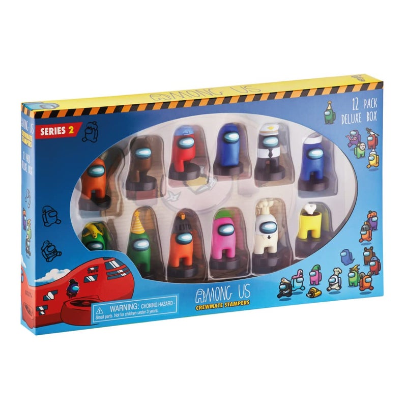 Among Us Series 2 Crewmate Stamper Figures 12-Pack Deluxe Box - Image 2