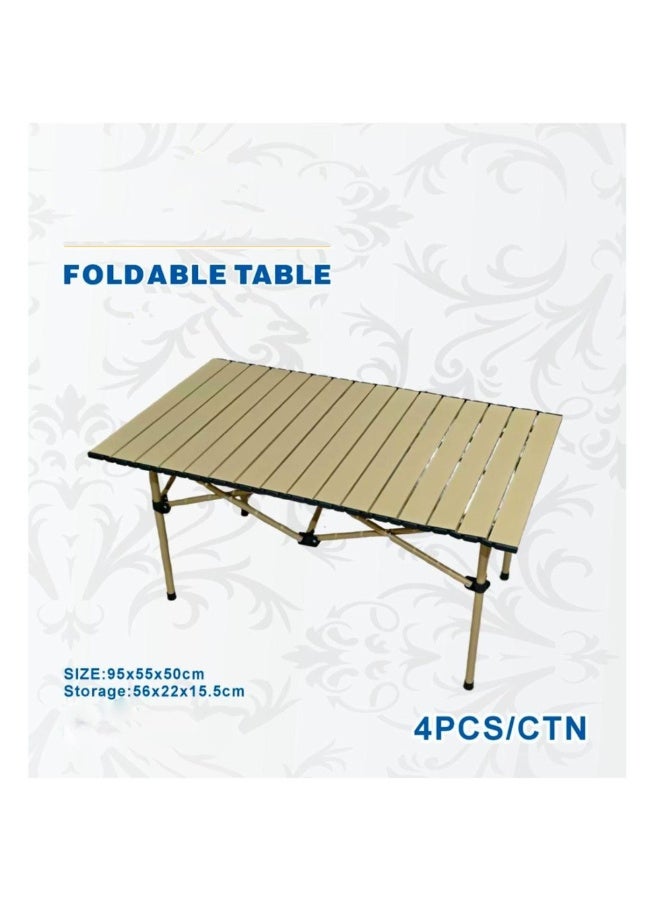 LC Portable Foldable Camping Table 95 × 55 × 50 cm - Image 2