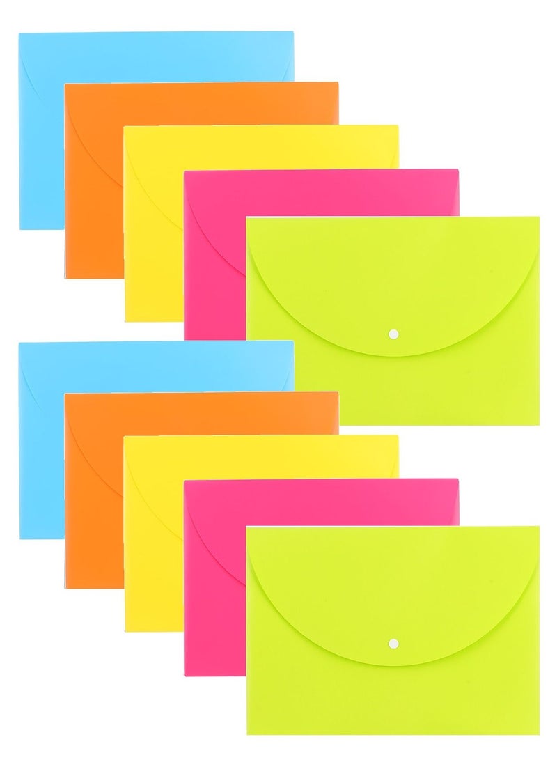 ديلي حقيبة مستندات مقاس A4 مكونة من 10 قطع بألوان متنوعة - Image 1