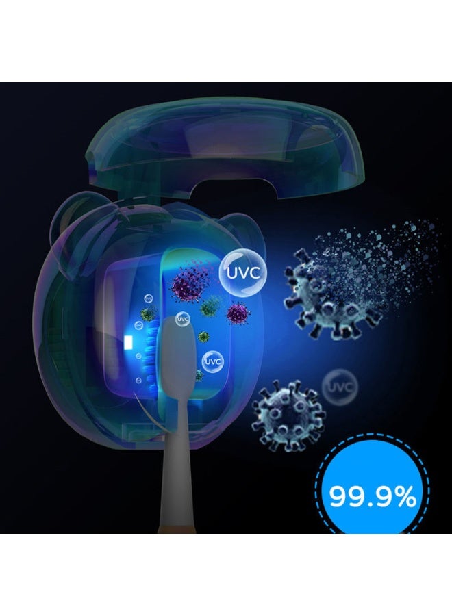 Portable Toothbrush Sterilizer UV Light Wall Mounted Battery Powered Holder - Image 3