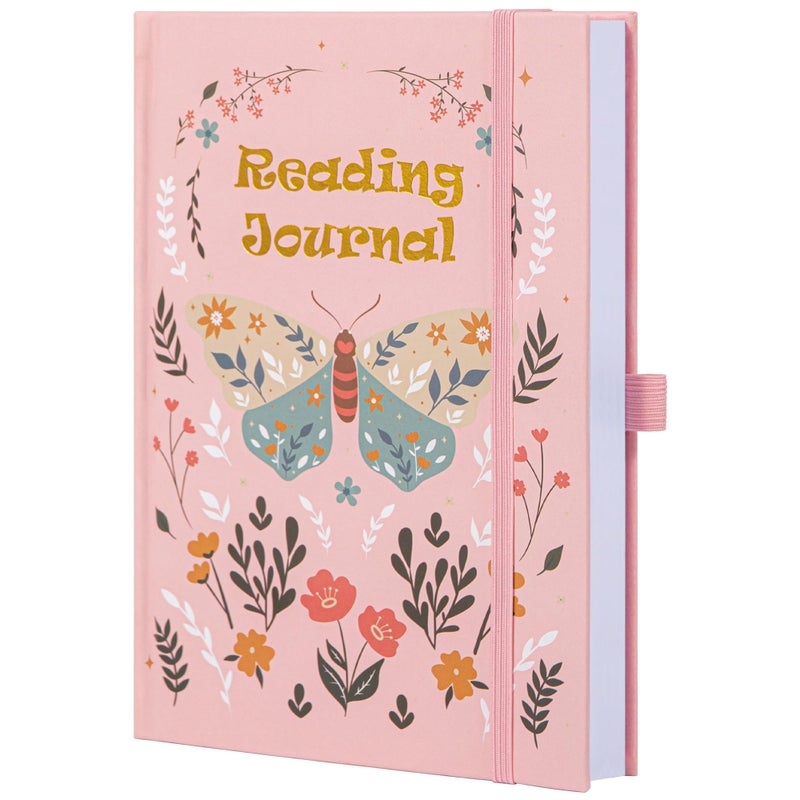 TIEFOSSI Reading Journal for Book Lovers, Track Your Reading Progress, 85 Book Reviews, Stage Reading Record, Hardcover A5 Journal Reading Planner, Gifts for Readers - Image 1