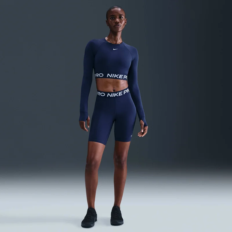 Nike Blue Women's Pro 365 8-Inch Shorts for Women | Best Price UAE