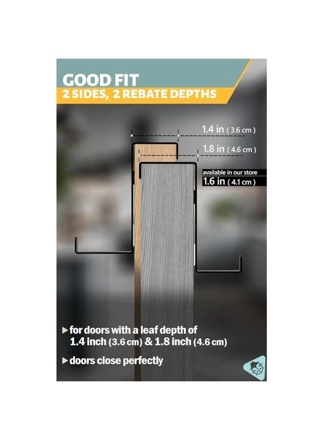 10pcs Black Over The Door Hooks 3 6cm And 4 6cm Sizes For Clothes Hangers - Image 5