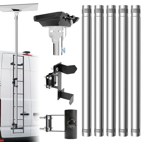 Ybervont Starlink Gen 3 Pole Mount Kit - Adjustable Design for Easy Installation & Optimal Signal Reception - High Load Capacity, Portable & Perfect for RV Ladder - Image 1